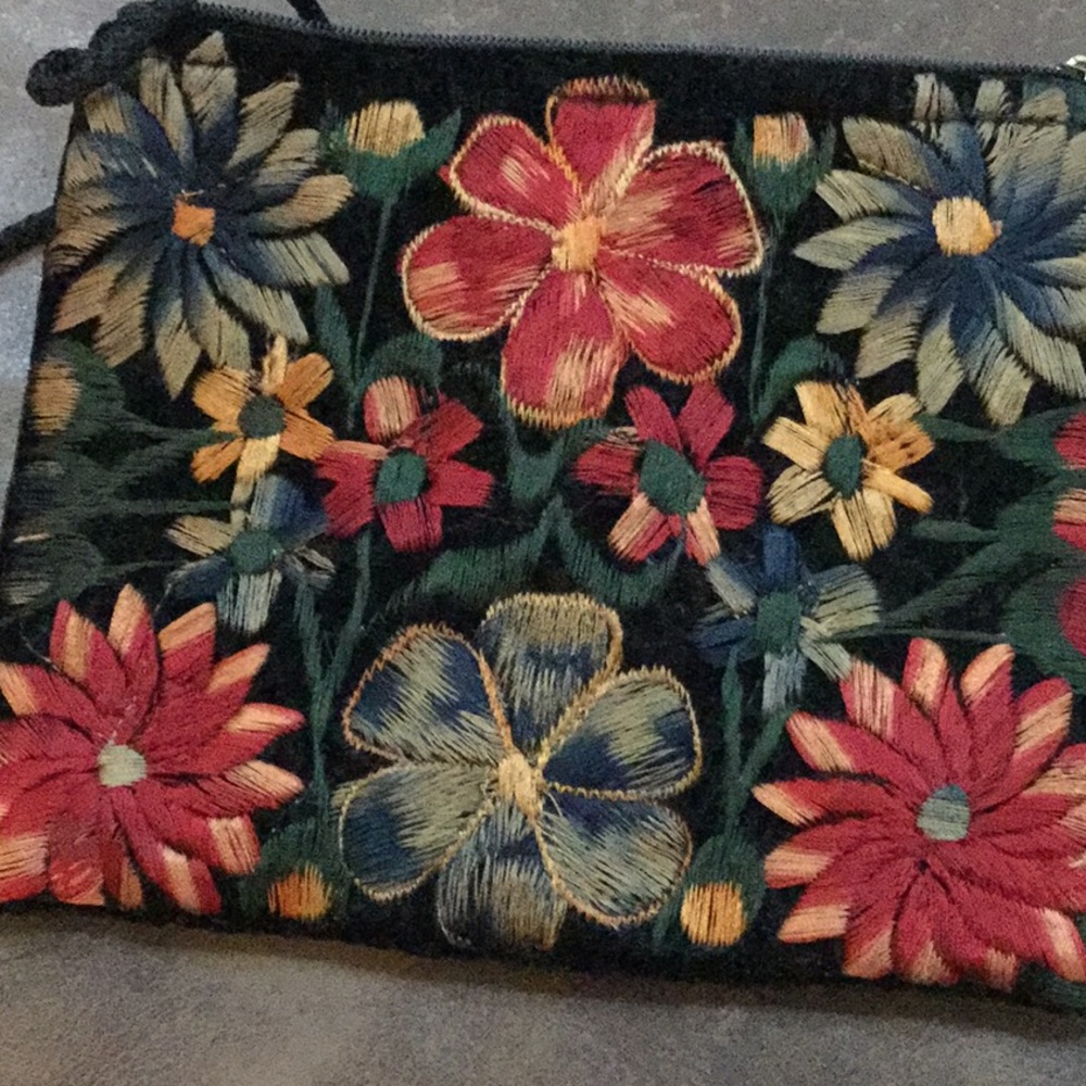 Beautiful stitching on the little clutch.